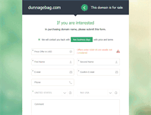 Tablet Screenshot of dunnagebag.com